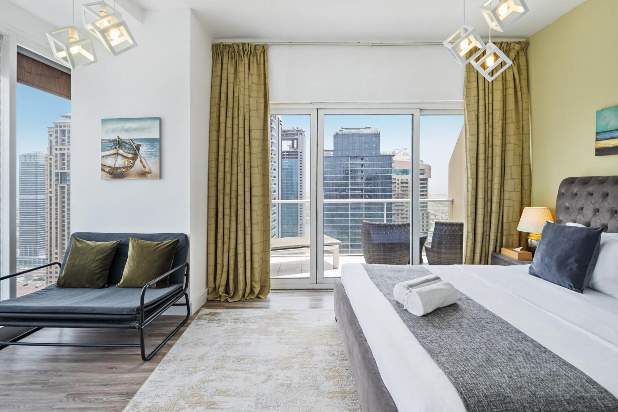La Buena Vida: Panoramic Lake View Condo Near Dubai JLT Metro Exterior photo