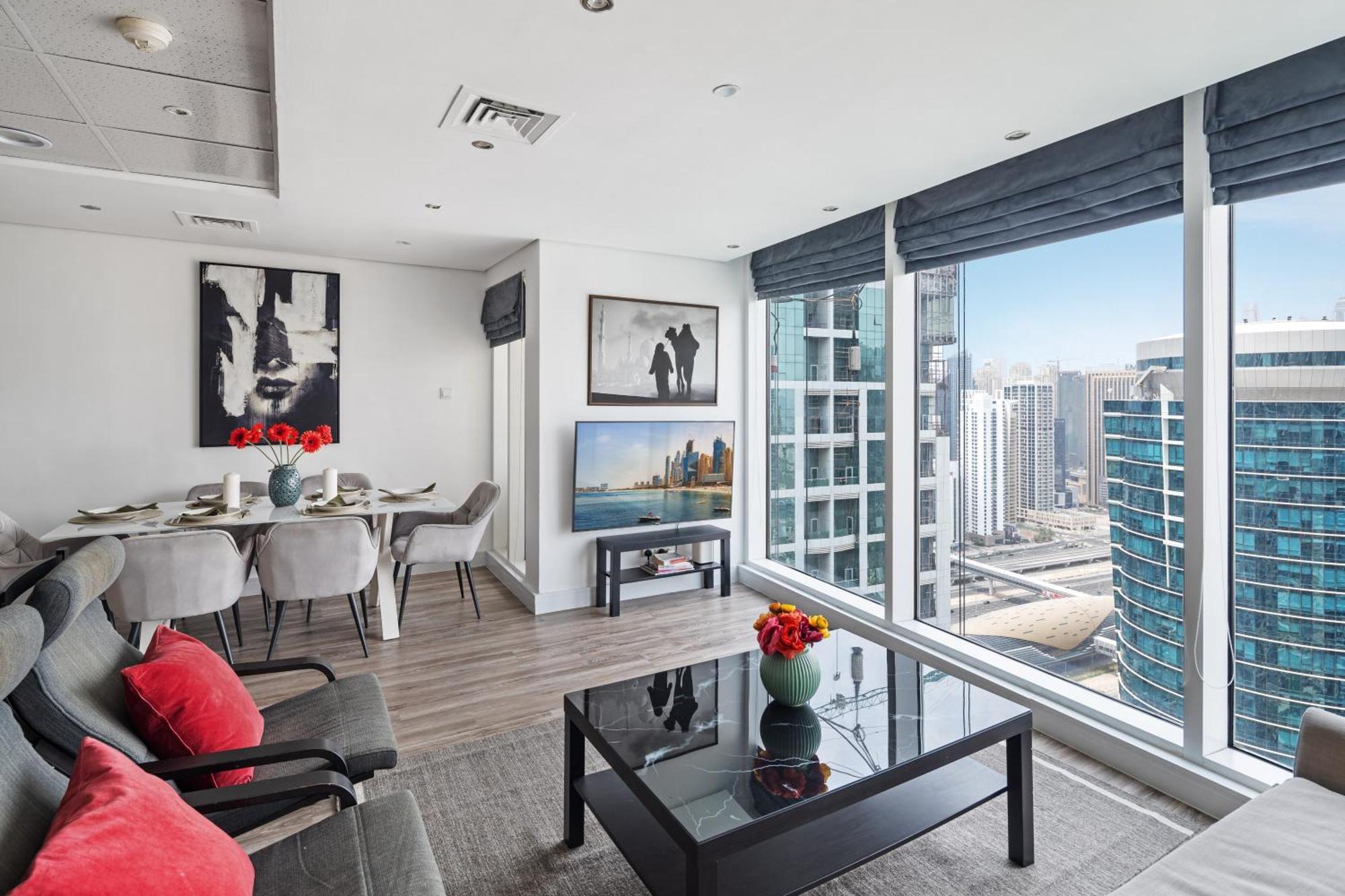 La Buena Vida: Panoramic Lake View Condo Near Dubai JLT Metro Exterior photo